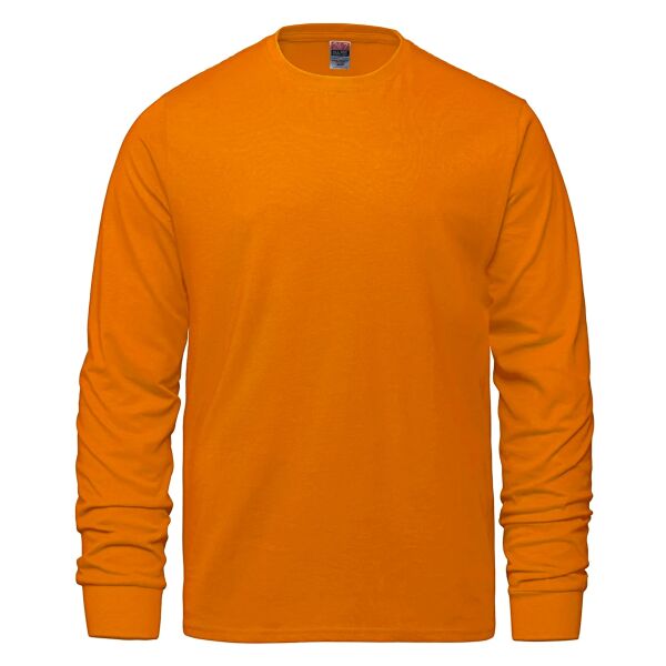 UofG - Adult RING SPUN Combed Cotton Long Sleeve Crewneck T-Shirt Thumbnail