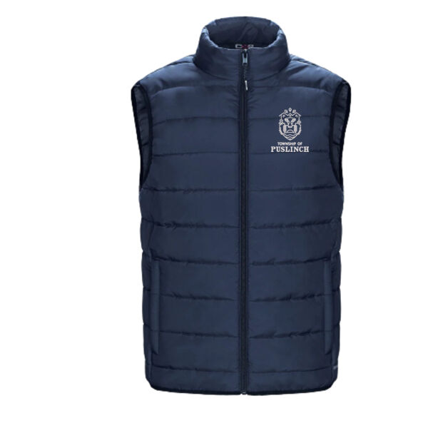 Embroidered Men's Puffy Vest Thumbnail