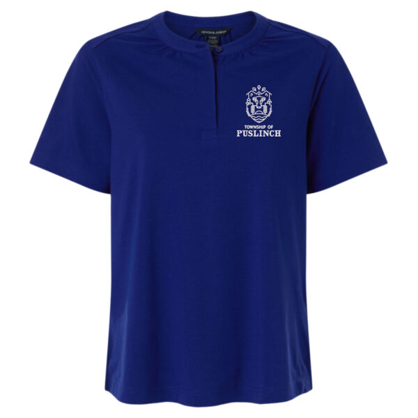 Embroidered Women's Seaton Pebble Textured Polo Thumbnail