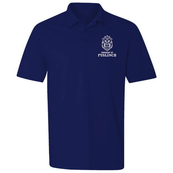 Embroidered Men's Seaton Pebble Textured Polo Thumbnail