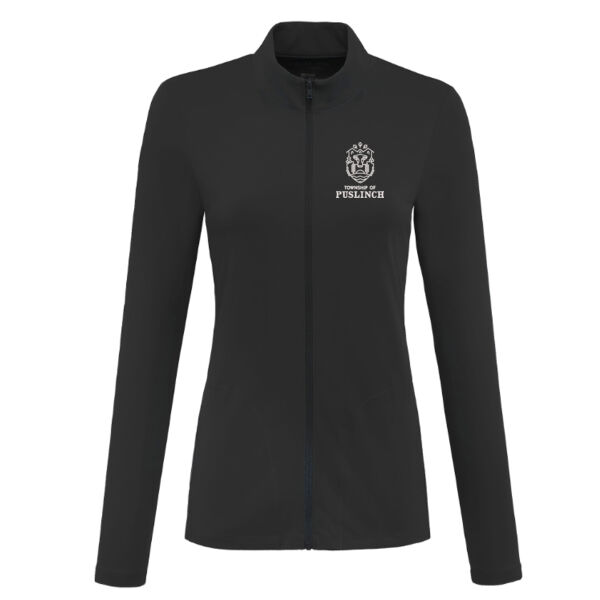 Embroidered Women's Knit Full Zip  Thumbnail